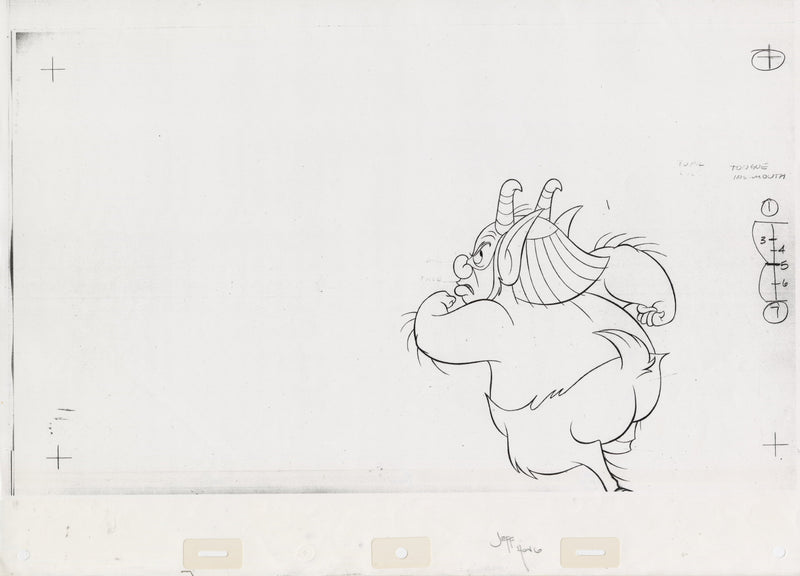 Hercules Photostat Drawing Signed by Jeff Hong: Phil – Choice Fine Art