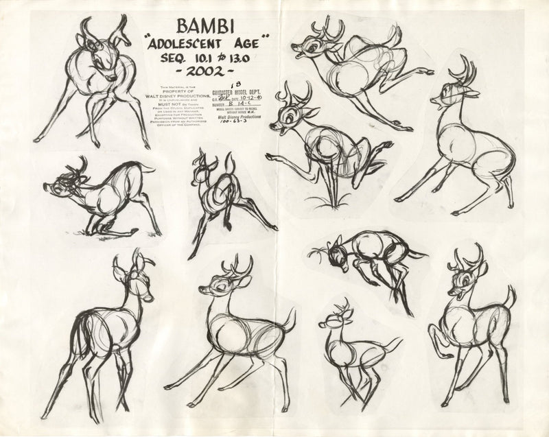 美品　NEW　BAMBI　本体のみ　説明書付き Bambi Original Stat Model Sheet: Adolescent Age Bambi – Choice