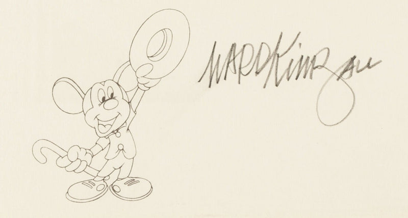 Mickey's Milestones Limited Edition Cel Signed and Remarqued by