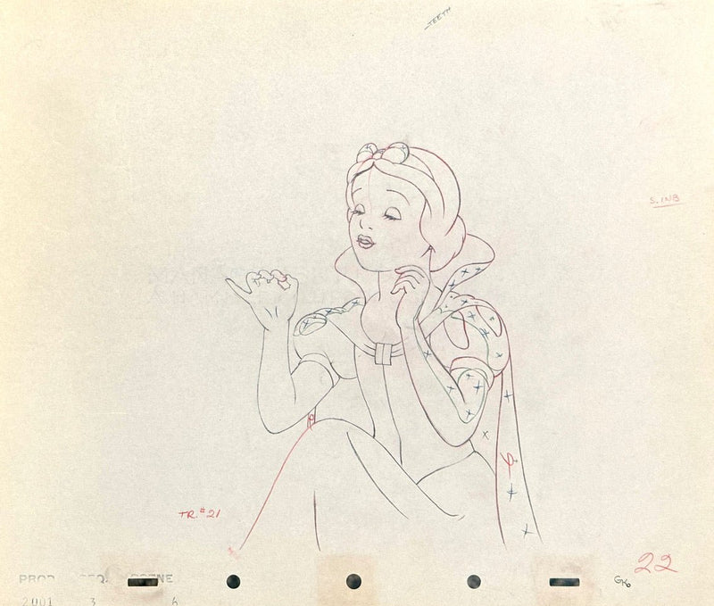Snow White Original Production Drawing: Snow White – Choice Fine Art