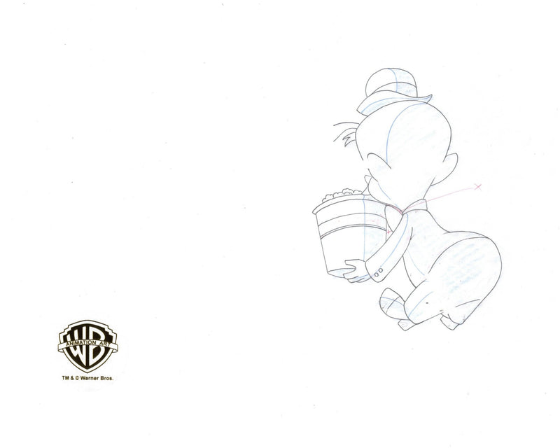 Superman The Animated Series Original Production Cel with Matching