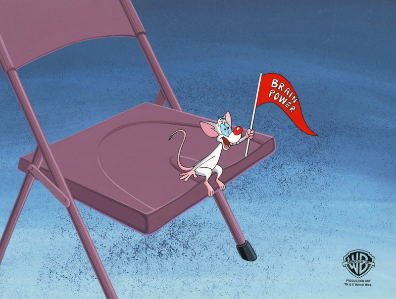 Pinky And The Brain Original Production Cel on Original Background