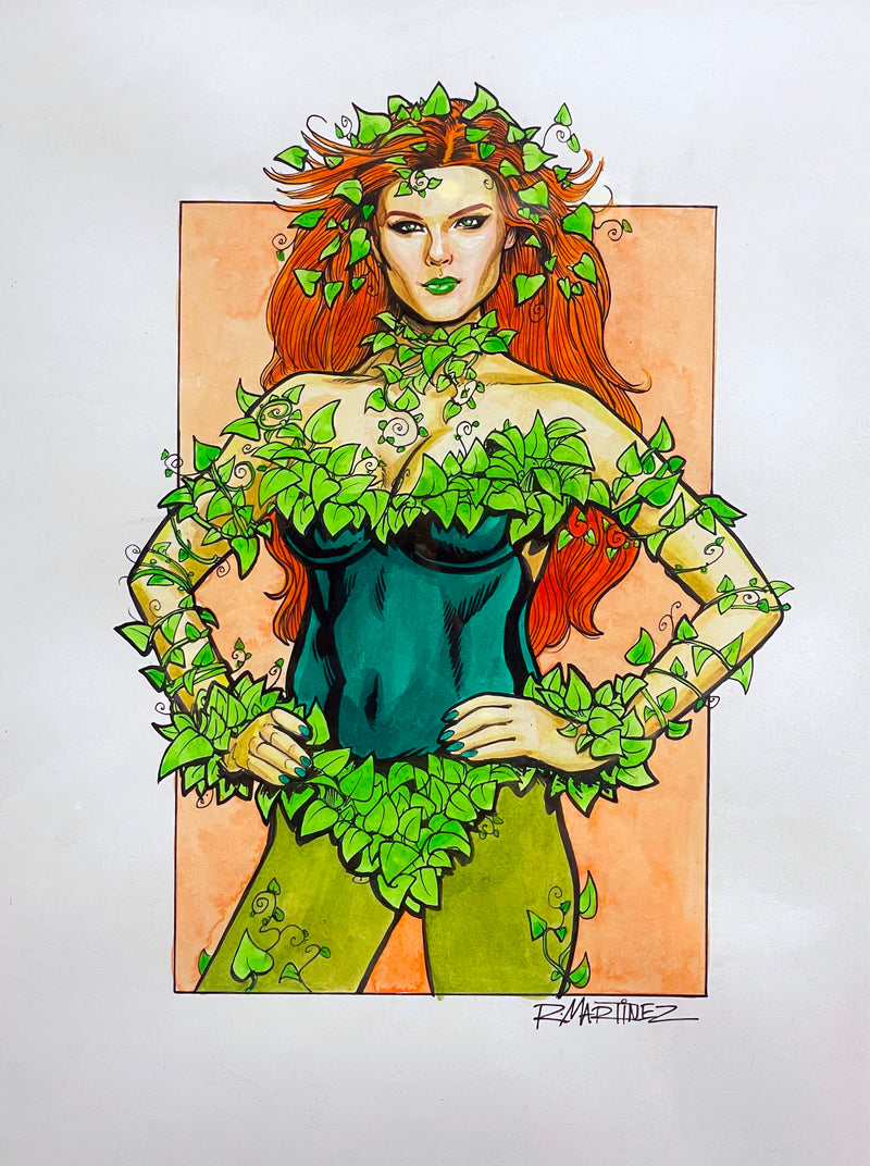 Poison Ivy Original Mixed Media Drawing by Randy Martinez