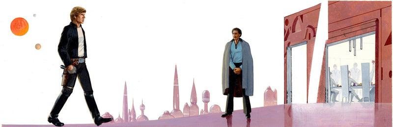 Star Wars - The Empire Strikes Back Mix and Match Storybook Oil Painting Concept: Han Solo and Lando Calrissian