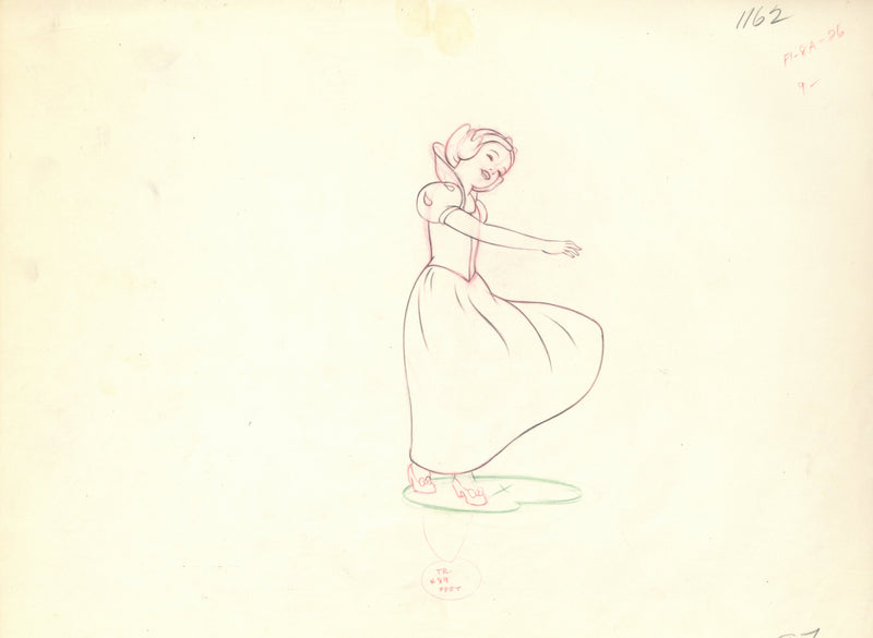 Snow White Original Production Drawing