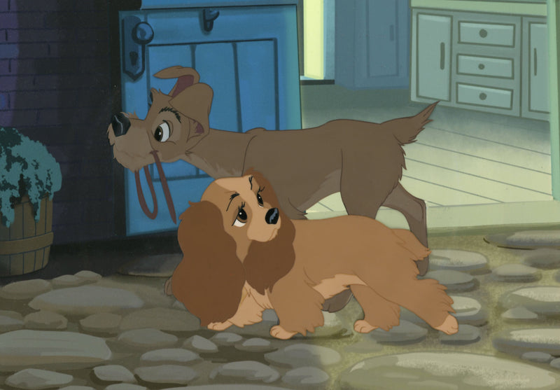 Lady and the Tramp Original Production Cel: Lady and Tramp