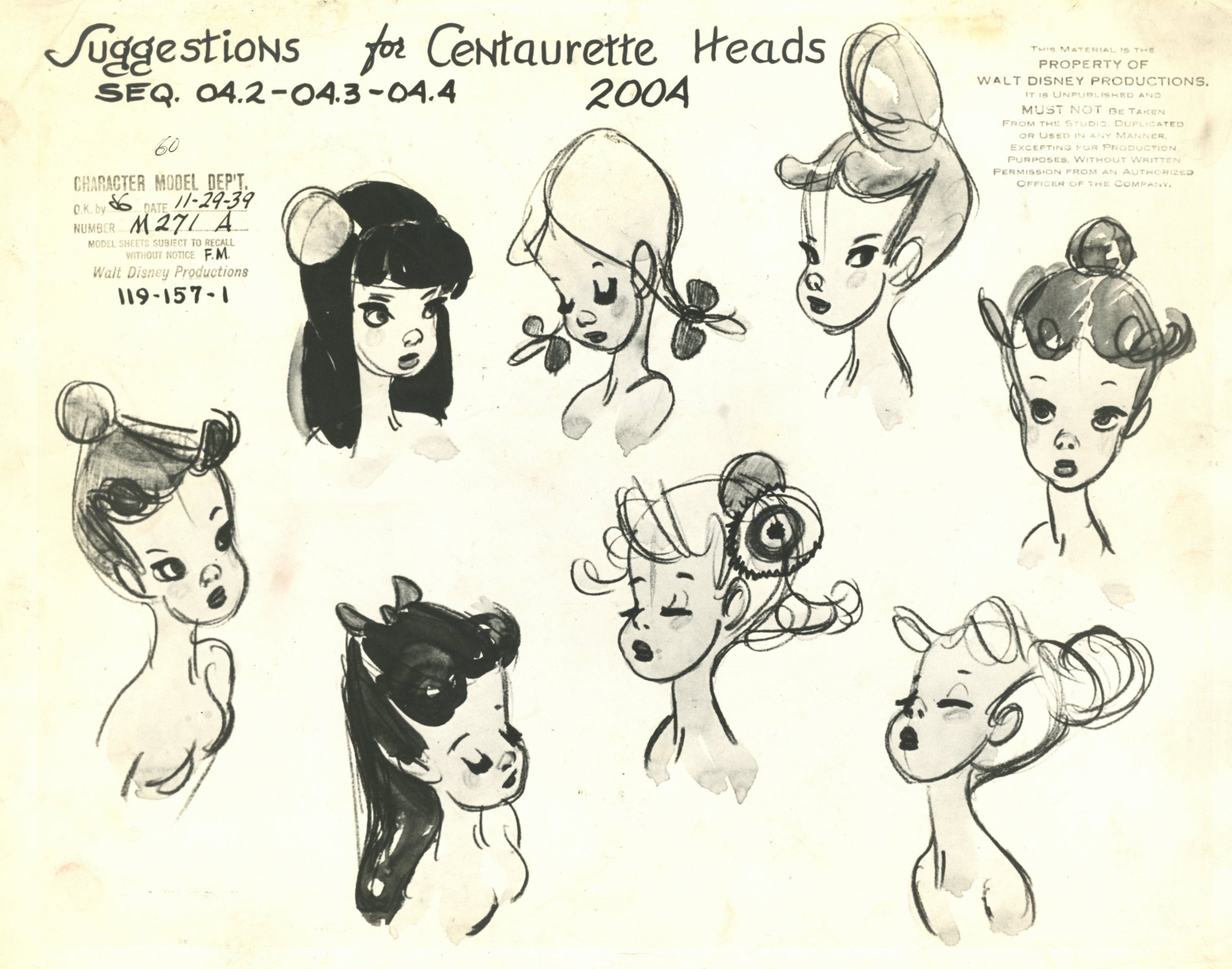 fantasia model Fantasia Model Sheet: Centaurettes – Choice Fine Art