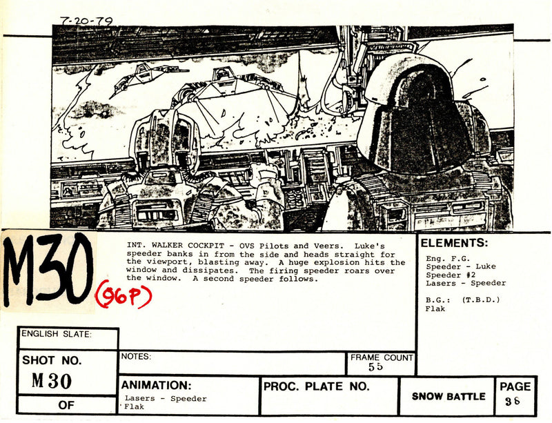 Star Wars: Episode V - The Empire Strikes Back: Mini VFX Storyboard