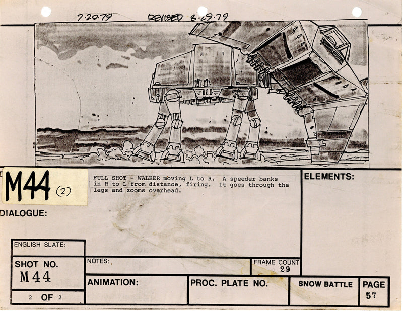 Star Wars: Episode V - The Empire Strikes Back: VFX Storyboard