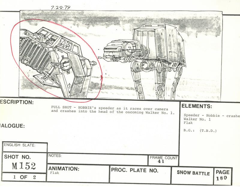 Star Wars: Episode V - The Empire Strikes Back: VFX Storyboard