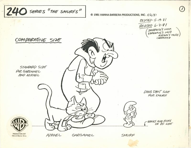 The Smurfs Original Stat Model Sheet