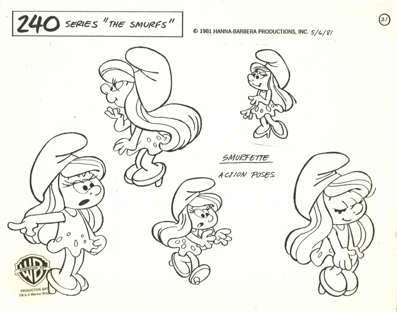 The Smurfs Original Stat Model Sheet