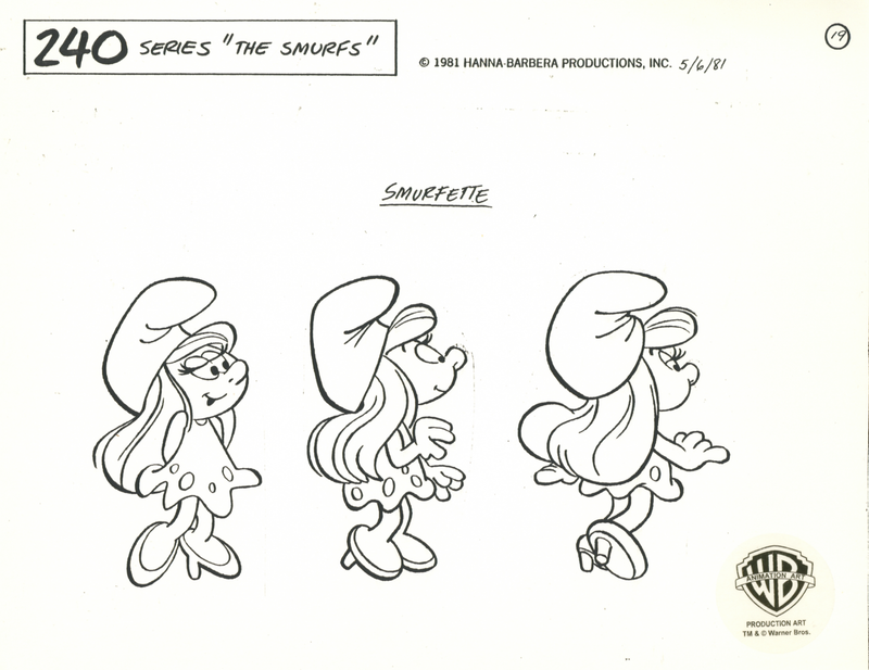 The Smurfs Original Stat Model Sheet