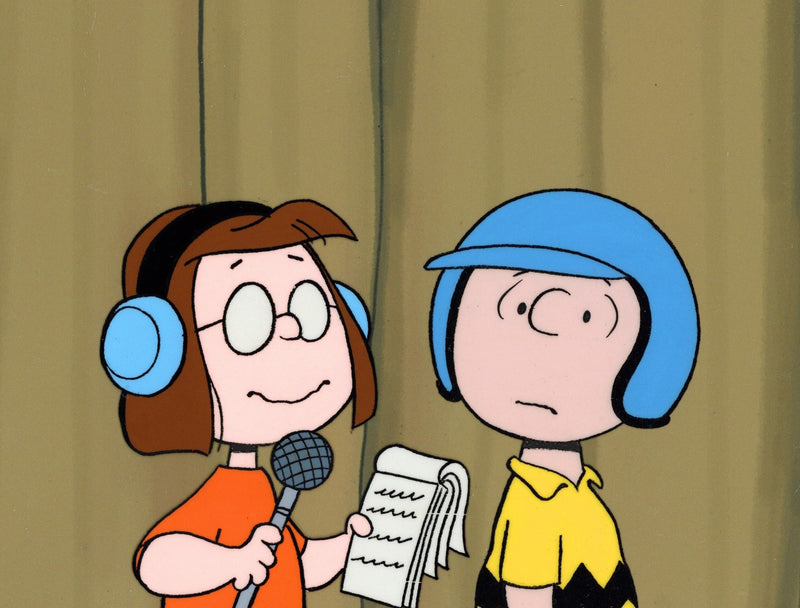 Peanuts Original Production Cel: Marcie, Charlie Brown