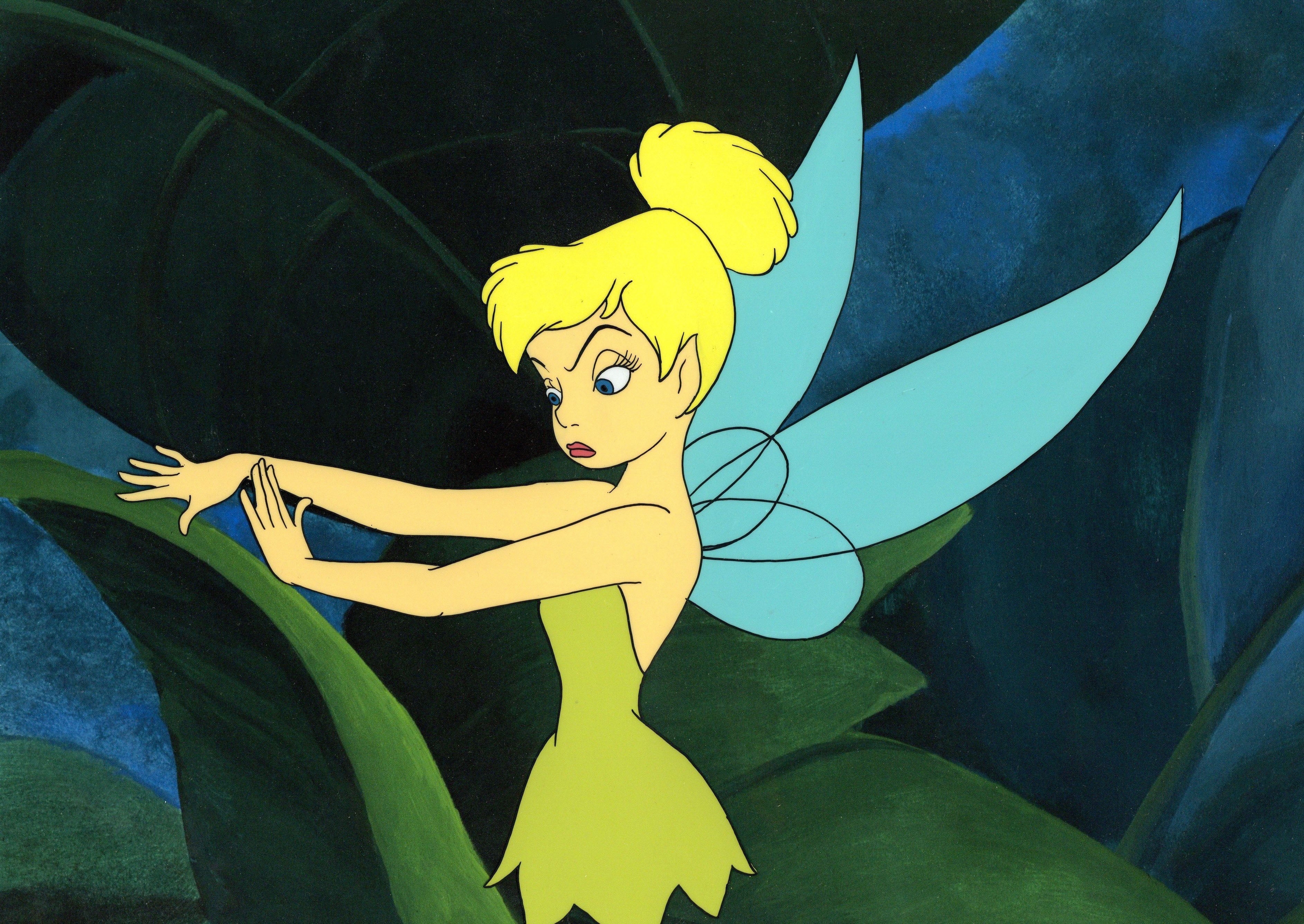 BRUNT tinker bell タンカラー Original Hand-Painted Inker's Test Cel: Tinker Bell (Framed