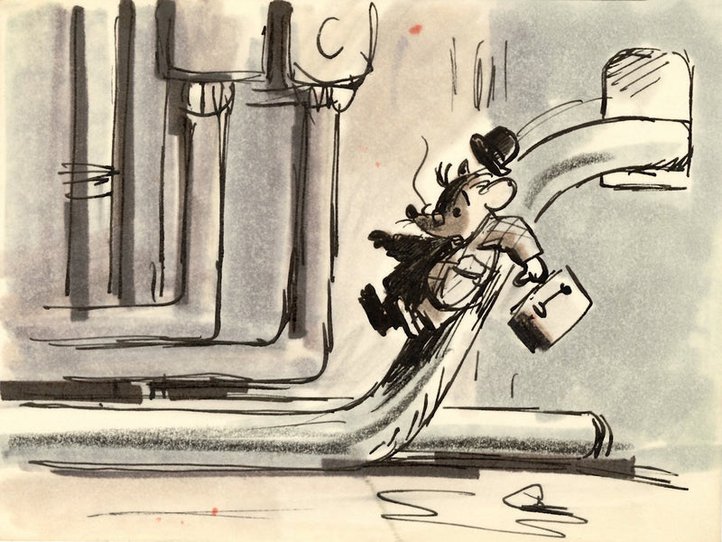 The Rescuers Storyboard Drawing: Rescue Aid Society Member