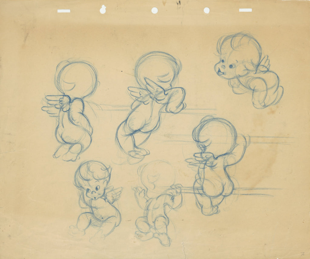 Pluto's Dream House Original Stat Model Sheet: Mickey Mouse