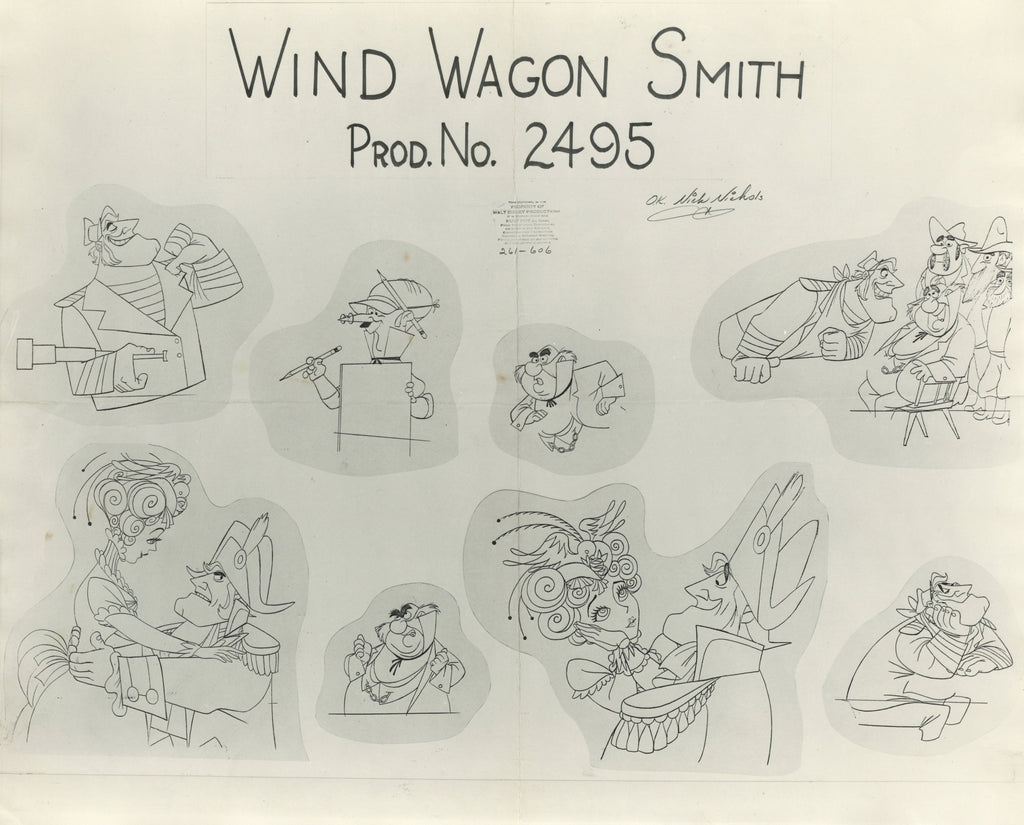 アメリカ マクドナルド ヴィンテージ ディスプレイ ストーリーボード 絵コンテ Oliver & Company Original Storyboard Drawing: Dodger – Choice Fine Art