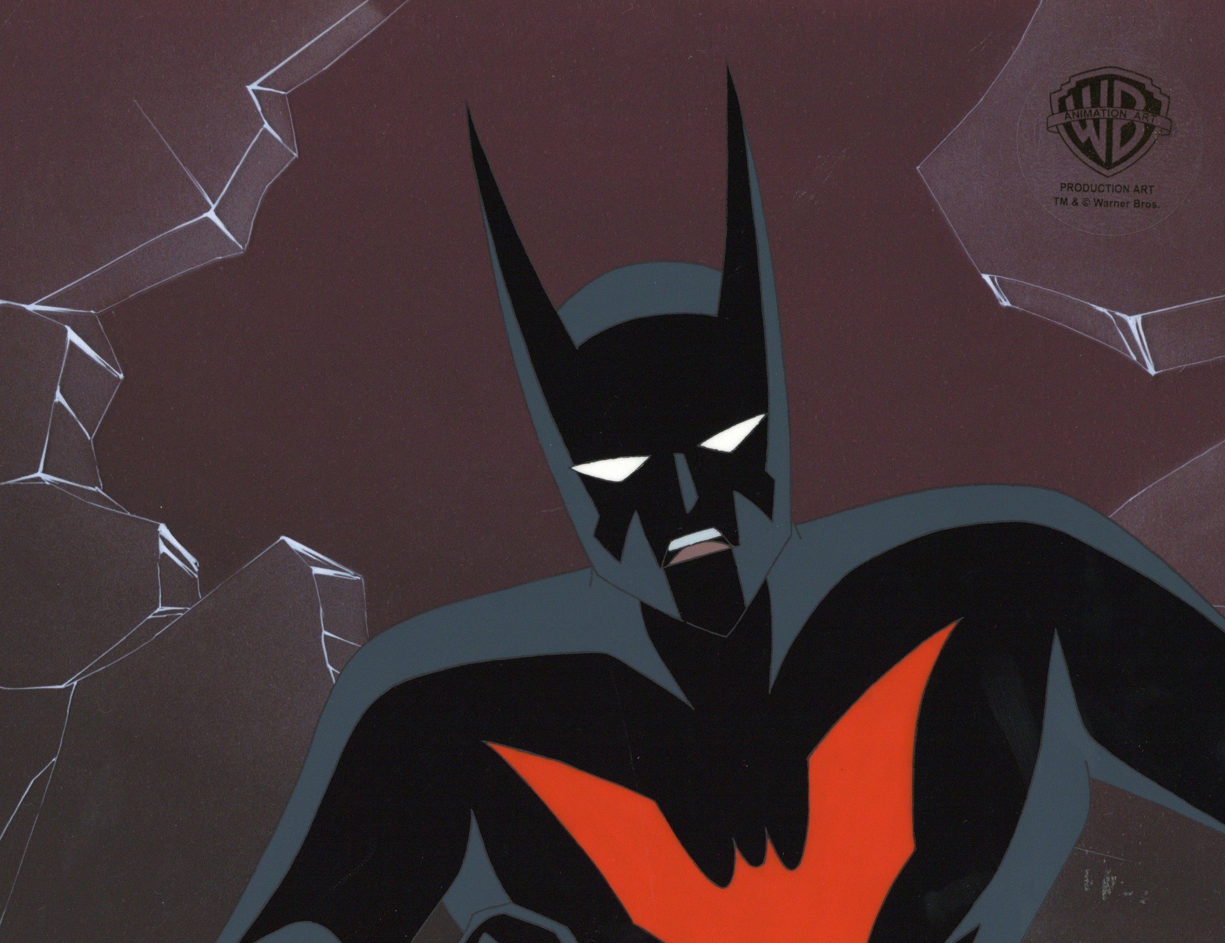 Batman Fine Batman Beyond Original Production Cel with Matching Drawing: Batman ...
