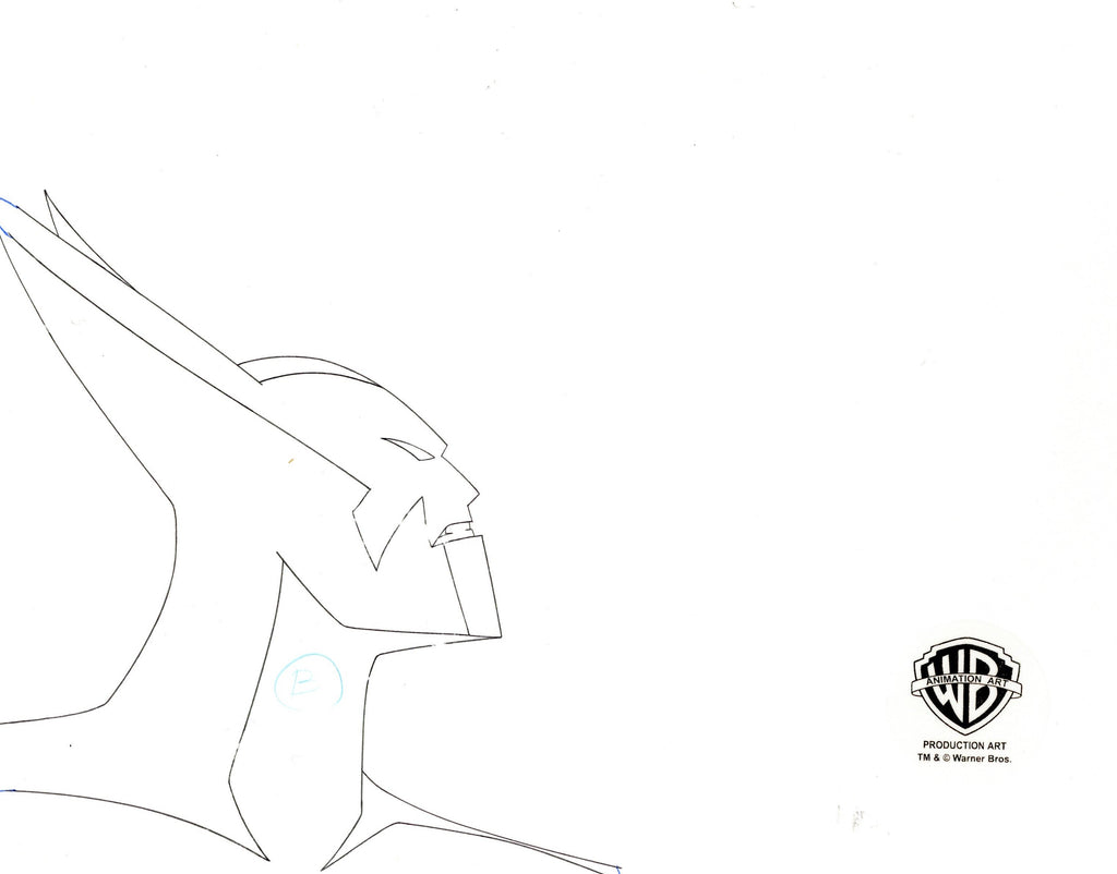 Batman Beyond Original Production Cel with Matching Drawing: Batman