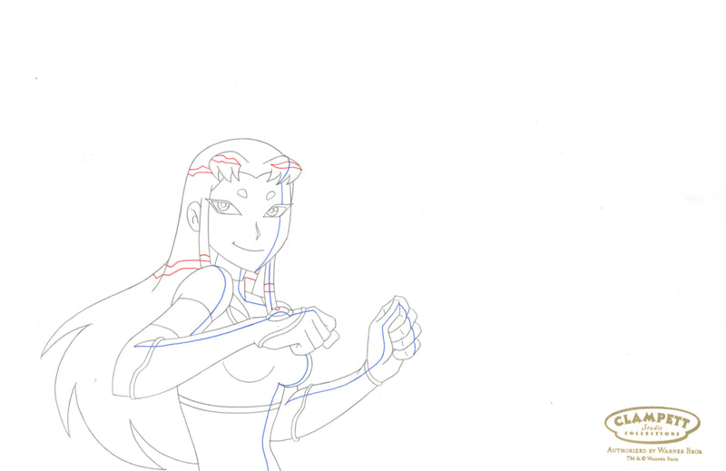 Teen Titans Original Production Drawing: Starfire