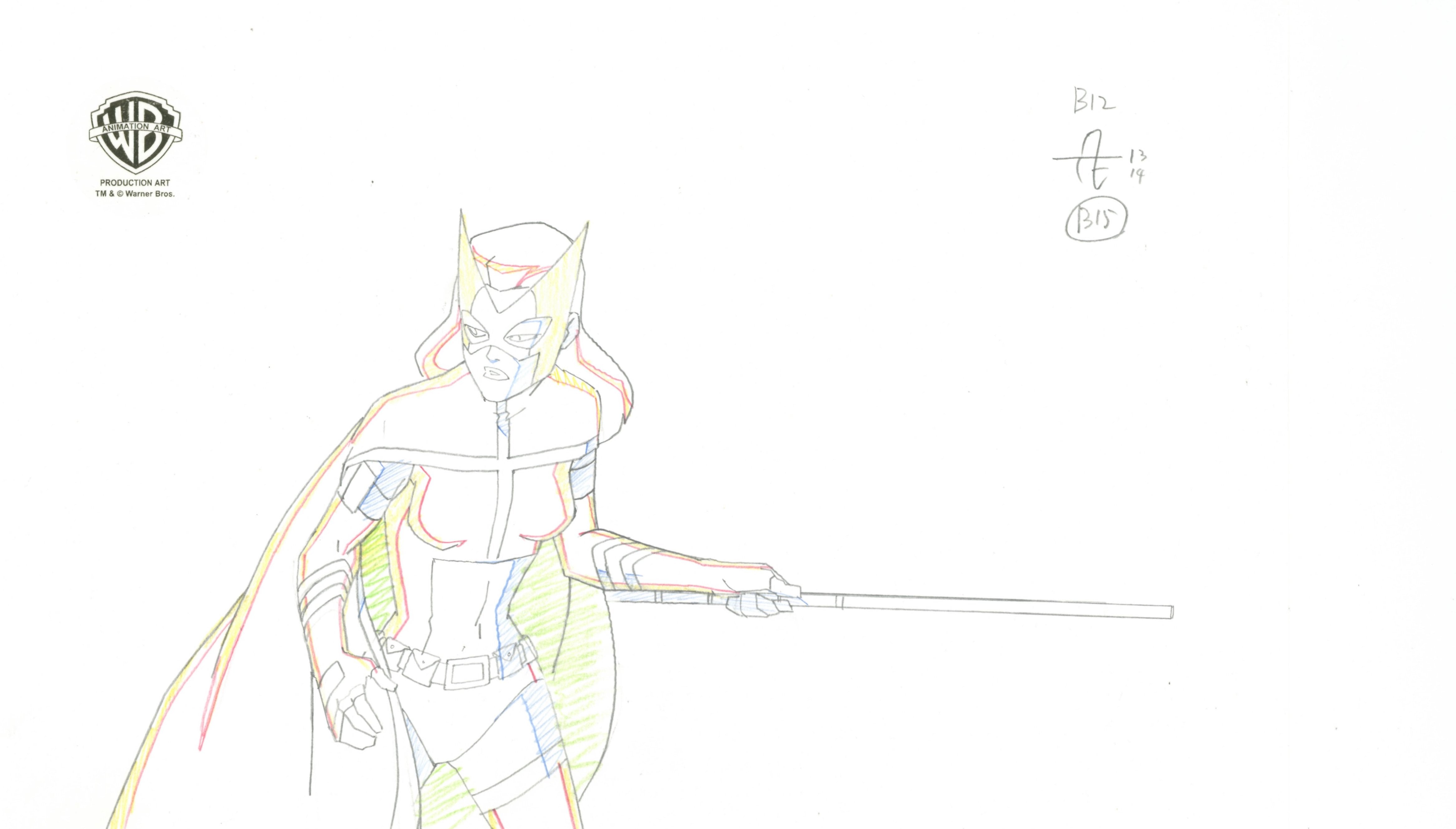 Justice League Unlimited Original Production Drawing: Huntress – Choice  Fine Art