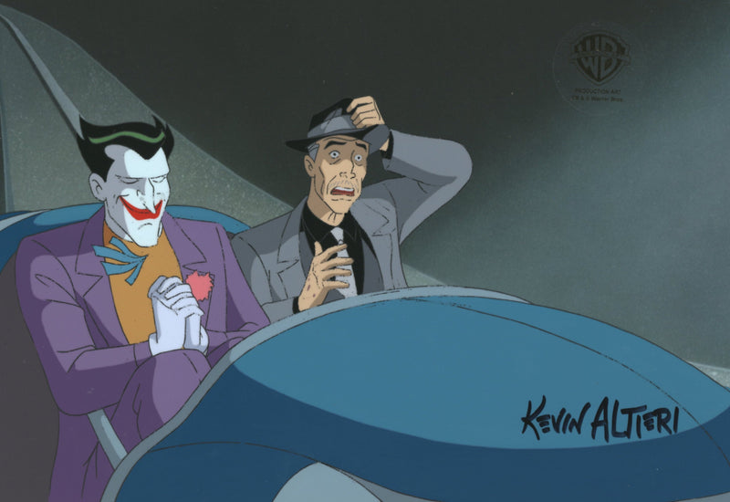 Batman: Mask of the Phantasm Original Production Cel Signed By Kevin Altieri: Joker, Salvatore Valestra
