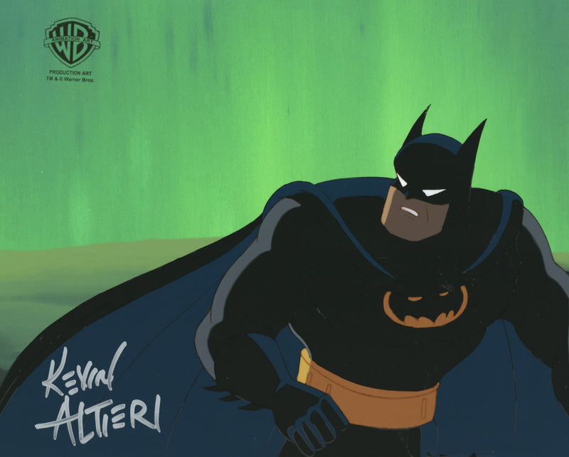 Batman The Animated Series Original Production Cel Signed By Kevin Altieri: Batman