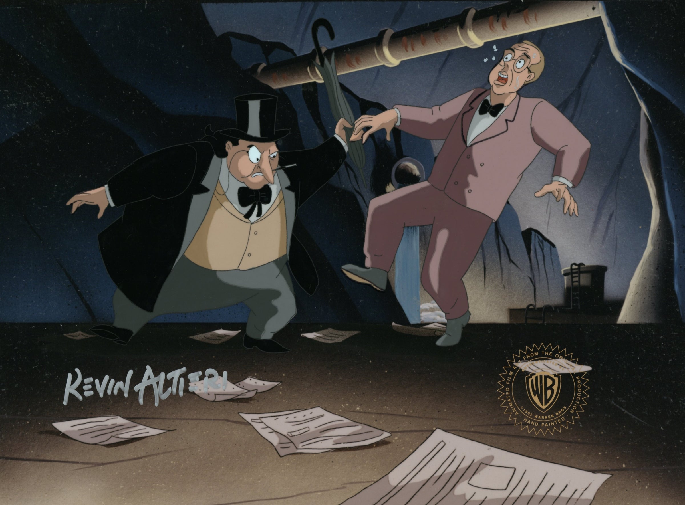 Kevin Rundle And Ellie Rundle Batman The Animated Series Original Production Cel Signed By Kevin Alt ...