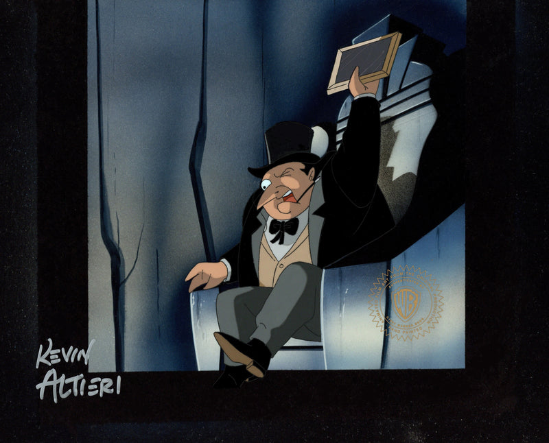 Batman The Animated Series Original Production Cel Signed By Kevin Altieri: Penguin