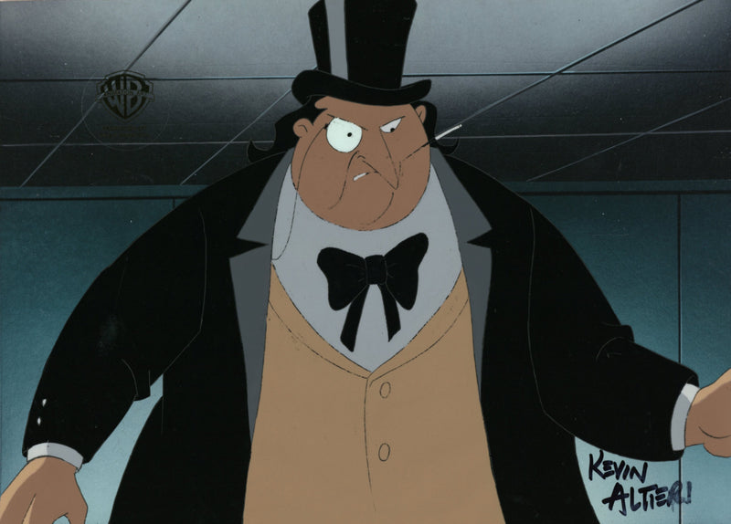 Batman The Animated Series Original Production Cel Signed By Kevin Altieri: Penguin