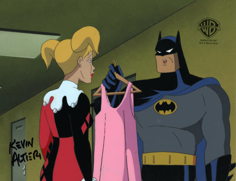 Batman The Animated Series Original Production Cel Signed By Kevin Altieri: Harleen, Batman