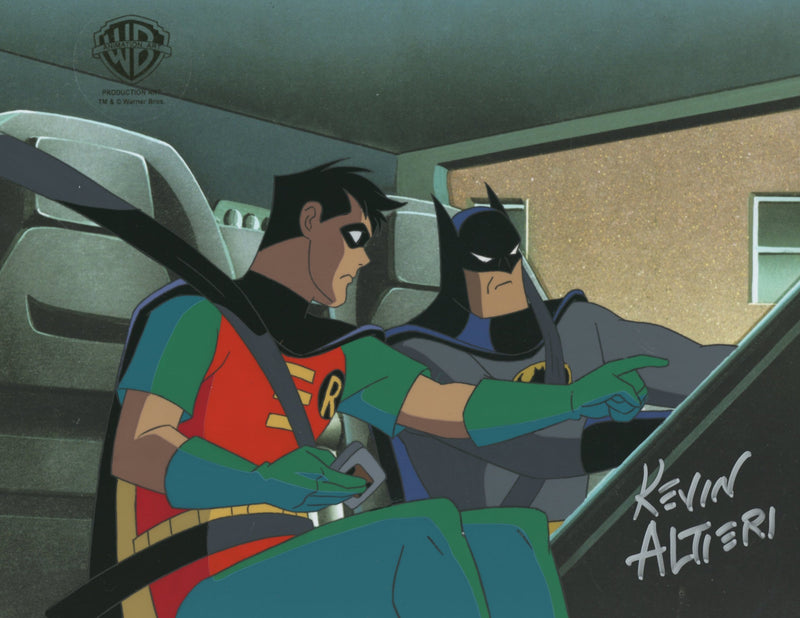 Batman The Animated Series Original Production Cel Signed By Kevin Altieri: Batman, Robin