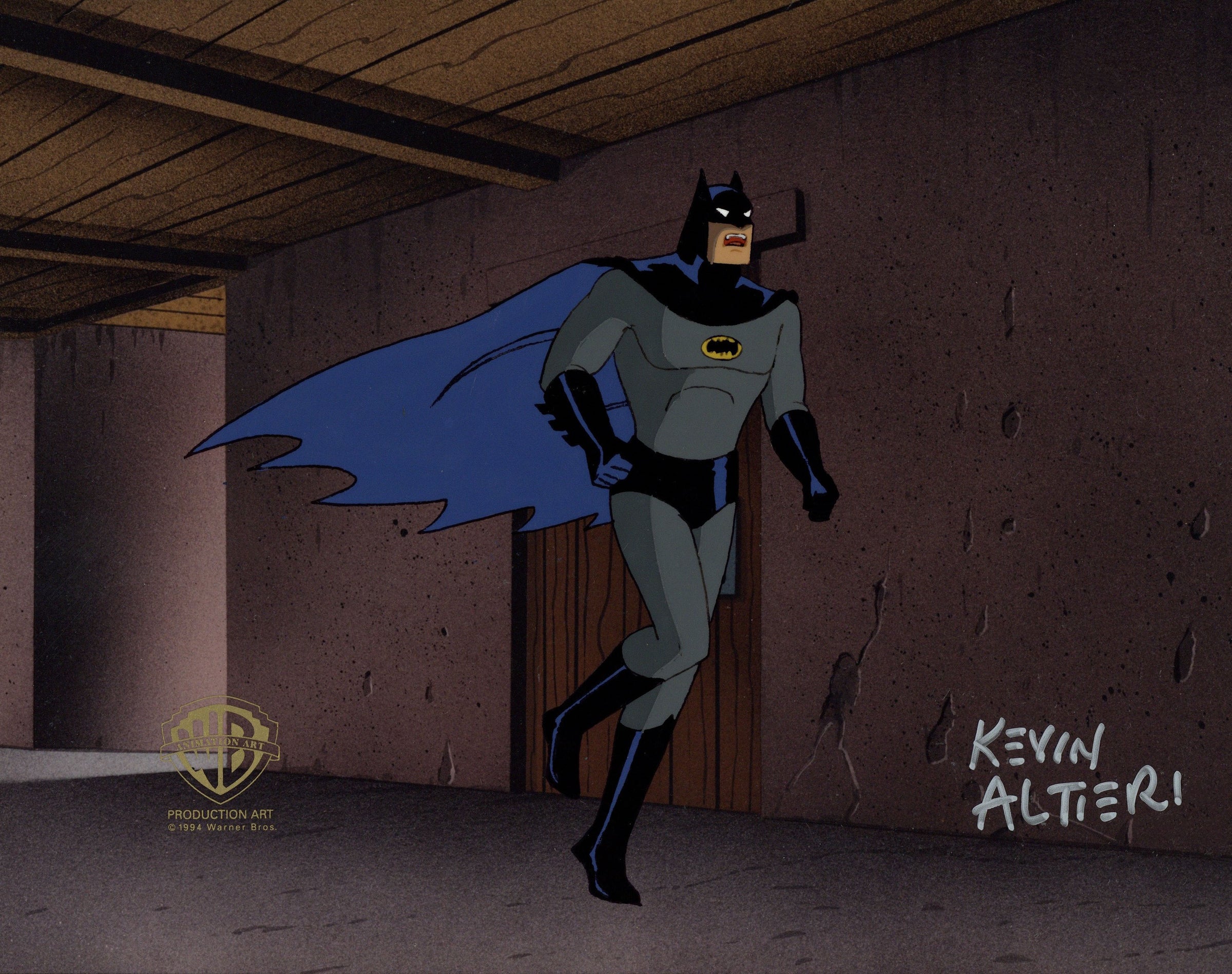 Invunerable Man Batman The Animated Series Original Production Cel Signed By Kevin Alt ...