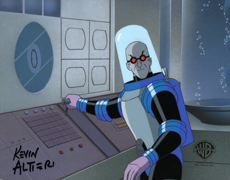 Batman The Animated Series Original Production Cel Signed By Kevin Altieri: Mr. Freeze