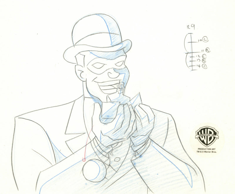 Batman The Animated Series Original Production Drawing: Riddler ...
