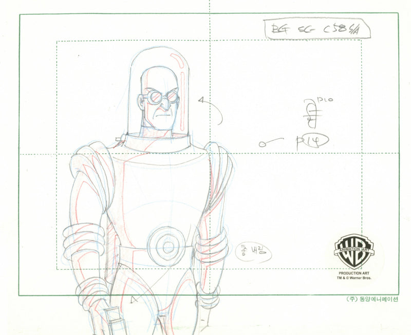Batman The Animated Series Original Production Layout Drawing: Mr. Fre ...