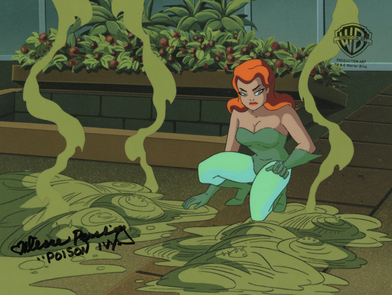 Batman The Animated Series Original Production Cel Signed by Diane Pershing: Poison Ivy