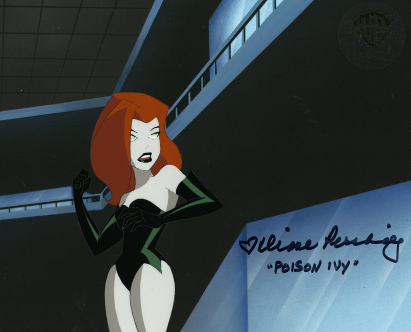 The New Batman Adventures Original Production Cel Signed by Diane Pershing: Poison Ivy