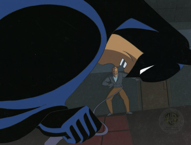 Batman The Animated Series Original Production Cel On Original Background: Batman, Wormwood