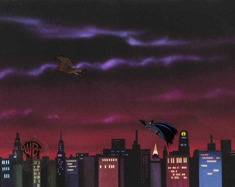 Batman The Animated Series Original Production Cel: Batman and Manbat