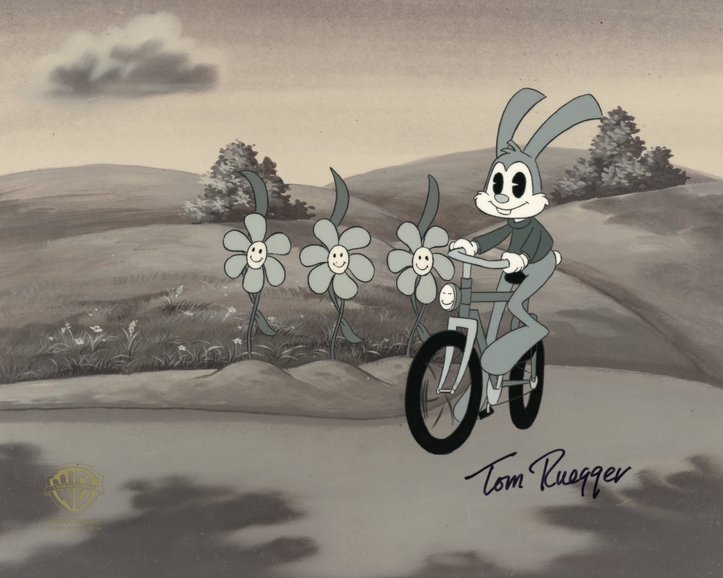 Tom Ruegger Productions Tiny Toon Adventures Original Production Cel Signed by Tom Ruegger: Bu ...