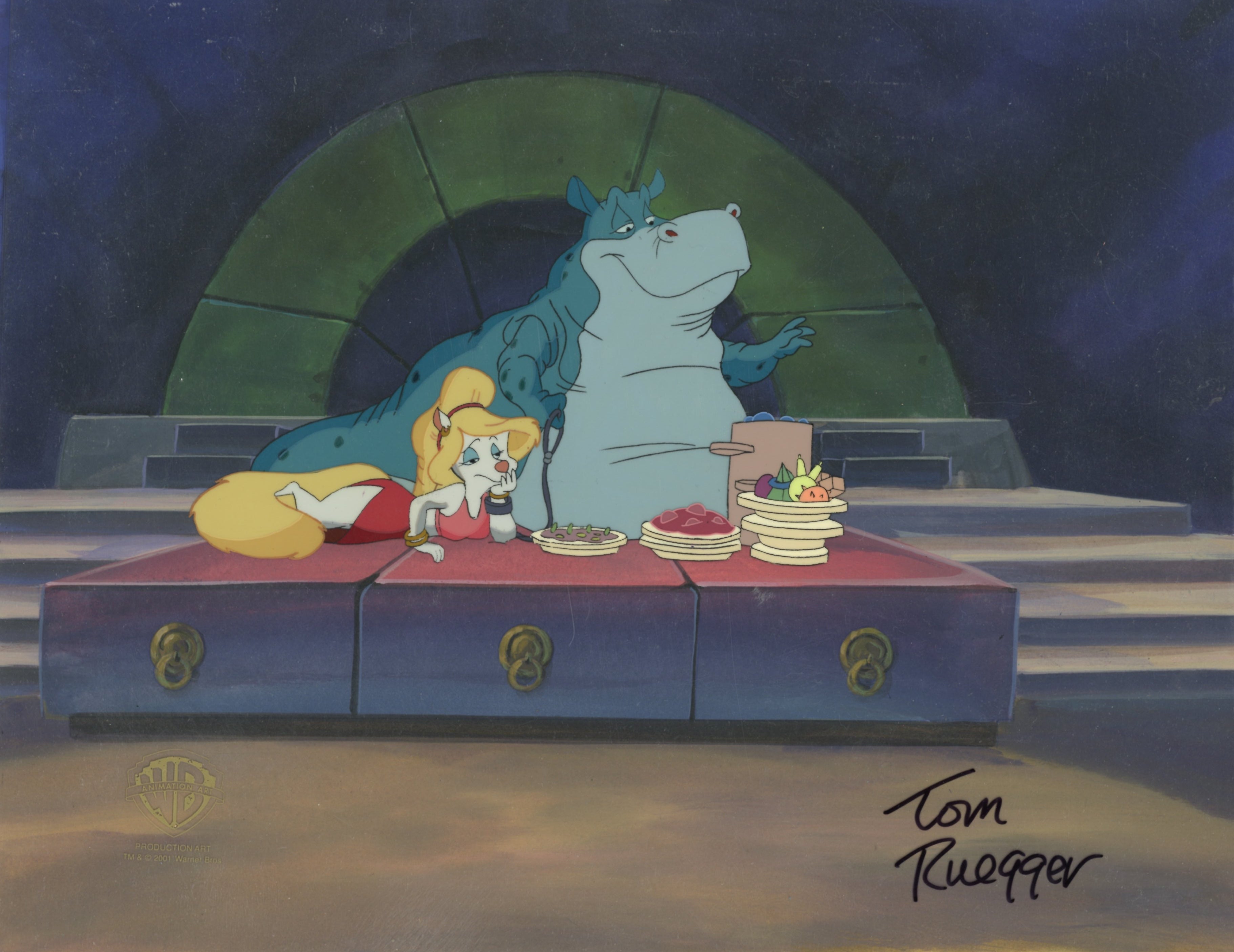 Pinky and the Brain Original Production Cel on Original Background