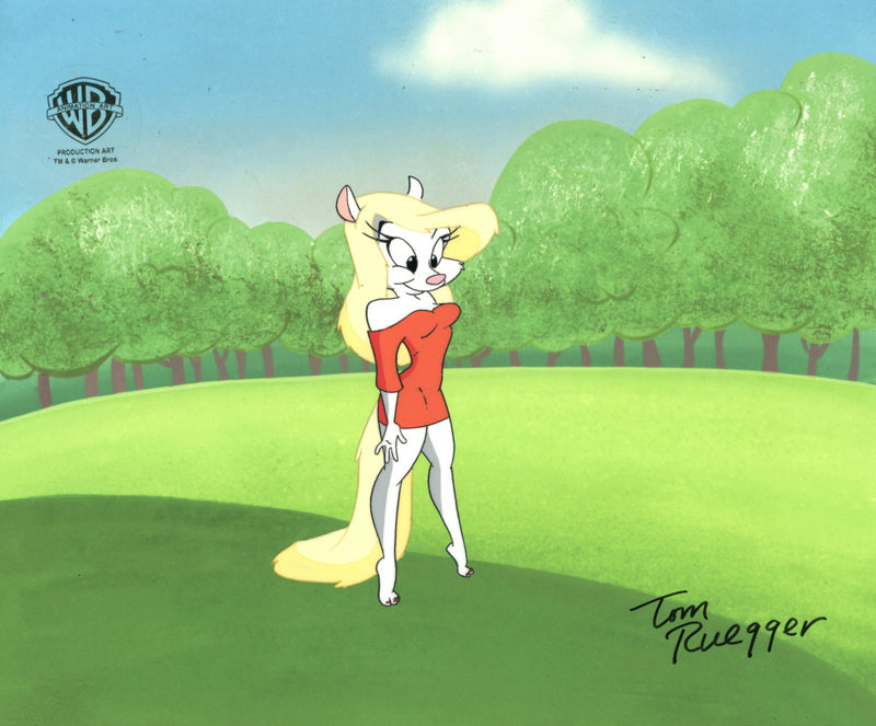 Animaniacs Original Production Cel Signed by Tom Ruegger: Minerva