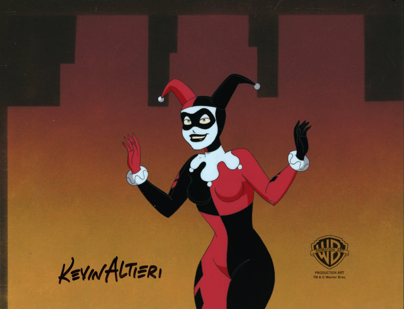 Batman The Animated Series Original Production Cel Signed by Kevin Altieri: Harley