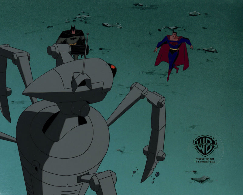 Superman the Animated Series Original Production Cel: Superman and Batman