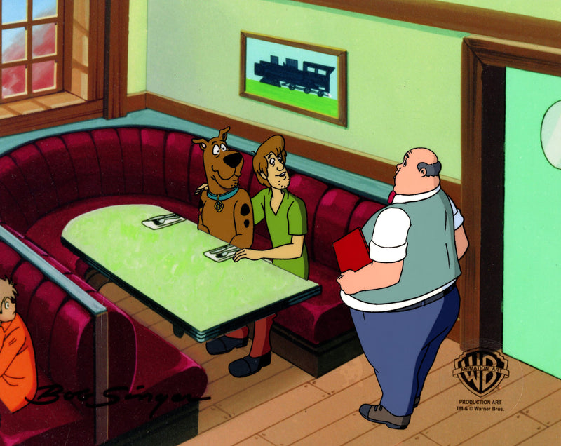 Scooby Doo and the Witch's Ghost Original Production Cel Signed by Bob Singer: Scooby and Shaggy