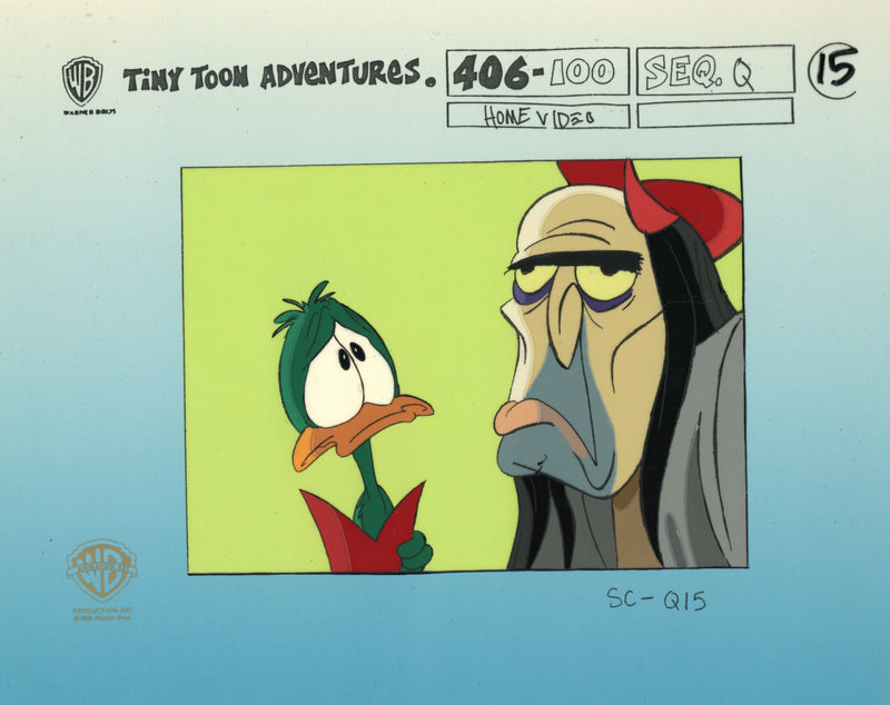 Tiny Toons Color Model Sheet Cel: Plucky Duck