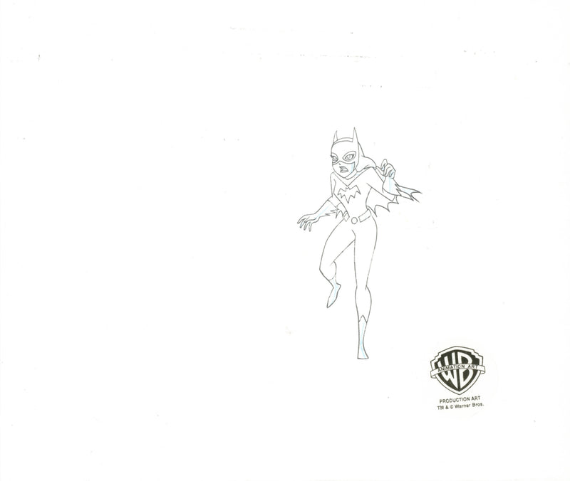 The New Batman Adventures Original Production Cel with Matching Drawing: Supergirl, Batgirl