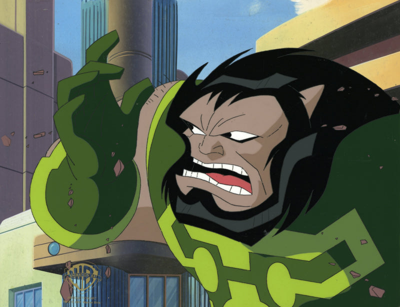 Superman the Animated Series Original Production Cel on Original Background: Kalibak